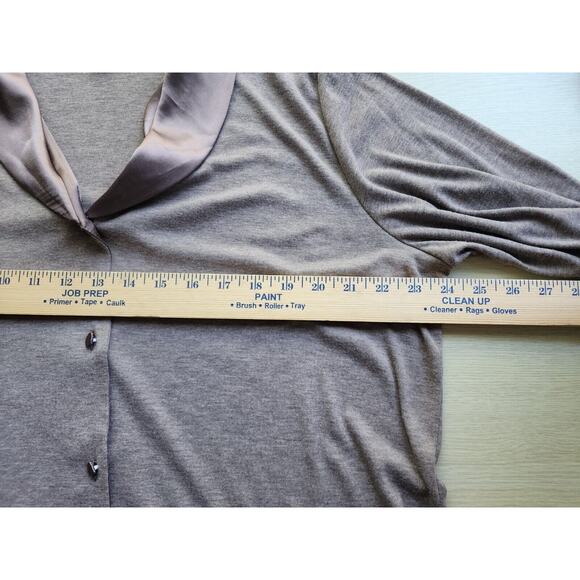 SWEATER-JONES NEW YORK-Taupe/Brown-Long Sleeves-Lightweight-Designer-Size XL - Picture 8 of 12